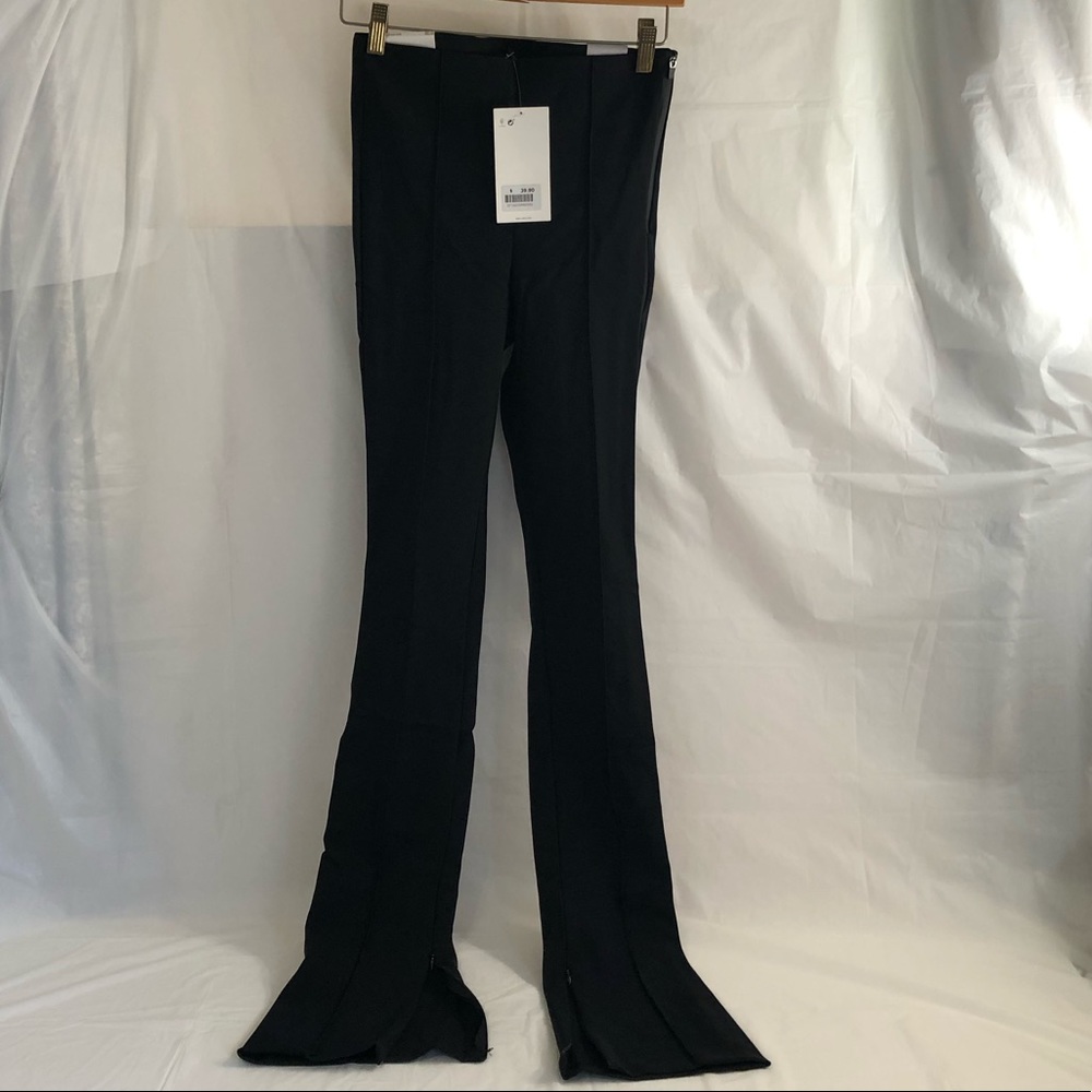 Zara Black Bi-stretch Extra Long Leggings - Picture 3 of 10